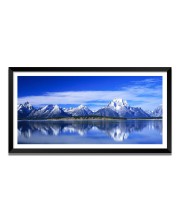 Nature Landscape Floating Frame Scenery Digital Print - 12x24 inch Modern Nature Wall Art for Living Room, Bedroom, Office, Hotels, Drawing Room