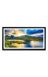 Nature Landscape Floating Frame Scenery Digital Print - 12x24 inch Modern Nature Wall Art for Living Room, Bedroom, Office, Hotels, Drawing Room