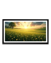 Nature Landscape Floating Frame Scenery Digital Print - 12x24 inch Modern Nature Wall Art for Living Room, Bedroom, Office, Hotels, Drawing Room