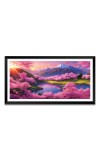 Nature Landscape Floating Frame Scenery Digital Print - 12x24 inch Modern Nature Wall Art for Living Room, Bedroom, Office, Hotels, Drawing Room