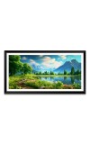 Nature Landscape Floating Frame Scenery Digital Print - 12x24 inch Modern Nature Wall Art for Living Room, Bedroom, Office, Hotels, Drawing Room Nature Landscape Floating Frame Scenery Digital Print - 12x24 inch Modern Nature Wall Art for Living Room, Bedroom, Office, Hotels, Drawing Room