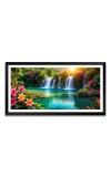 Nature Landscape Floating Frame Scenery Digital Print - 12x24 inch Modern Nature Wall Art for Living Room, Bedroom, Office, Hotels, Drawing Room