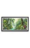 Nature Landscape Floating Frame Scenery Digital Print - 12x24 inch Modern Nature Wall Art for Living Room, Bedroom, Office, Hotels, Drawing Room