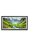 Nature Landscape Floating Frame Scenery Digital Print - 12x24 inch Modern Nature Wall Art for Living Room, Bedroom, Office, Hotels, Drawing Room
