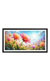 Nature Landscape Floating Frame Scenery Digital Print - 12x24 inch Modern Nature Wall Art for Living Room, Bedroom, Office, Hotels, Drawing Room