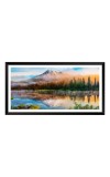 Nature Landscape Floating Frame Scenery Digital Print - 12x24 inch Modern Nature Wall Art for Living Room, Bedroom, Office, Hotels, Drawing Room