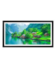 Nature Landscape Floating Frame Scenery Digital Print - 12x24 inch Modern Nature Wall Art for Living Room, Bedroom, Office, Hotels, Drawing Room