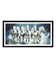 Nature Landscape Floating Frame Scenery Digital Print - 12x24 inch Modern Nature Wall Art for Living Room, Bedroom, Office, Hotels, Drawing Room