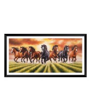 Nature Landscape Floating Frame Scenery Digital Print - 12x24 inch Modern Nature Wall Art for Living Room, Bedroom, Office, Hotels, Drawing Room