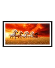 Nature Landscape Floating Frame Scenery Digital Print - 12x24 inch Modern Nature Wall Art for Living Room, Bedroom, Office, Hotels, Drawing Room