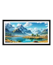 Nature Landscape Floating Frame Scenery Digital Print - 12x24 inch Modern Nature Wall Art for Living Room, Bedroom, Office, Hotels, Drawing Room