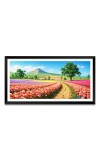 Nature Landscape Floating Frame Scenery Digital Print - 12x24 inch Modern Nature Wall Art for Living Room, Bedroom, Office, Hotels, Drawing Room