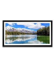 Nature Landscape Floating Frame Scenery Digital Print - 12x24 inch Modern Nature Wall Art for Living Room, Bedroom, Office, Hotels, Drawing Room