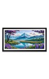 Nature Landscape Floating Frame Scenery Digital Print - 12x24 inch Modern Nature Wall Art for Living Room, Bedroom, Office, Hotels, Drawing Room