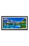 Nature Landscape Floating Frame Scenery Digital Print - 12x24 inch Modern Nature Wall Art for Living Room, Bedroom, Office, Hotels, Drawing Room