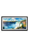 Nature Landscape Floating Frame Scenery Digital Print - 12x24 inch Modern Nature Wall Art for Living Room, Bedroom, Office, Hotels, Drawing Room