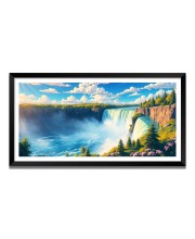 Nature Landscape Floating Frame Scenery Digital Print - 12x24 inch Modern Nature Wall Art for Living Room, Bedroom, Office, Hotels, Drawing Room