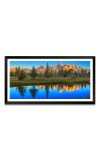 Nature Landscape Floating Frame Scenery Digital Print - 12x24 inch Modern Nature Wall Art for Living Room, Bedroom, Office, Hotels, Drawing Room