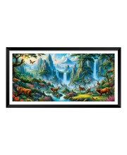 Nature Landscape Floating Frame Scenery Digital Print - 12x24 inch Modern Nature Wall Art for Living Room, Bedroom, Office, Hotels, Drawing Room