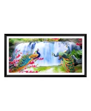 Nature Landscape Floating Frame Scenery Digital Print - 12x24 inch Modern Nature Wall Art for Living Room, Bedroom, Office, Hotels, Drawing Room