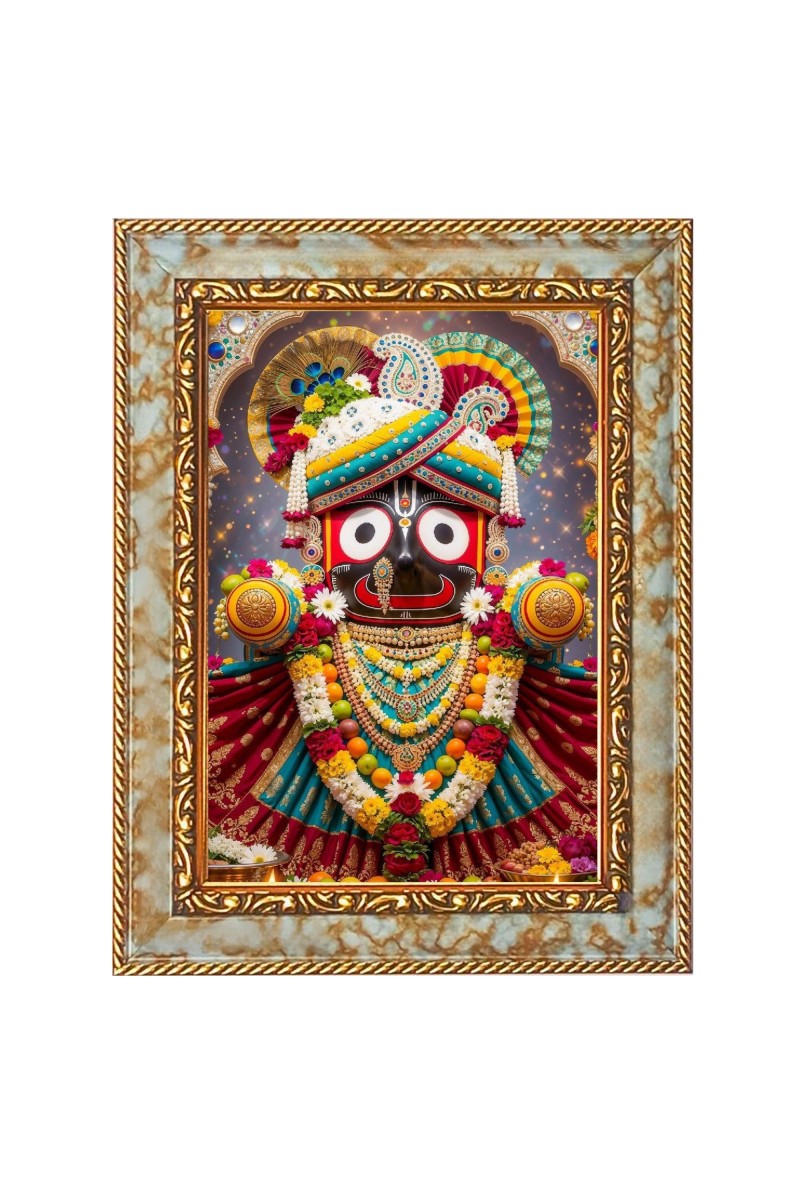 Lord jagannath Digital Print Photo 6.7x8.7 inches  (I24) - Vibrant Religious Wall Art for Home or Office Decor.