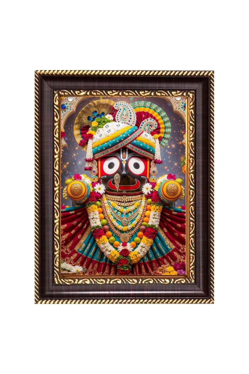 Lord jagannath Digital Print Photo 6.7x8.7 inches  (I24) - Vibrant Religious Wall Art for Home or Office Decor.
