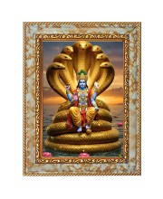 Lord Vishnu Digital Print Photo 6.7x8.7 inches  (I24) - Vibrant Religious Wall Art for Home or Office Decor.