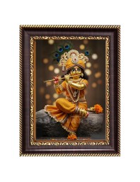 Divine Krishna Digital Print Photo 6.7x8.7 inches  (I24) - Vibrant Religious Wall Art for Home or Office Decor.