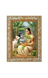 Krishna Yashoda Digital Print Photo 6.7x8.7 inches (I24) - Vibrant Religious Wall Art for Home or Office Decor. Krishna Yashoda Digital Print Photo 6.7x8.7 inches (I24) - Vibrant Religious Wall Art for Home or Office Decor.