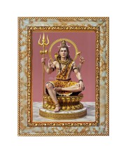 Lord Mahadev Digital Print Photo 6.7x8.7 inches  (I24) - Vibrant Religious Wall Art for Home or Office Decor.