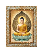 Buddhism Digital Print Photo 6.7x8.7 inches  (I24) - Vibrant Religious Wall Art for Home or Office Decor.