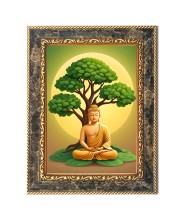 Gautam Buddha Digital Print Photo 6.7x8.7 inches  (I24) - Vibrant Religious Wall Art for Home or Office Decor.