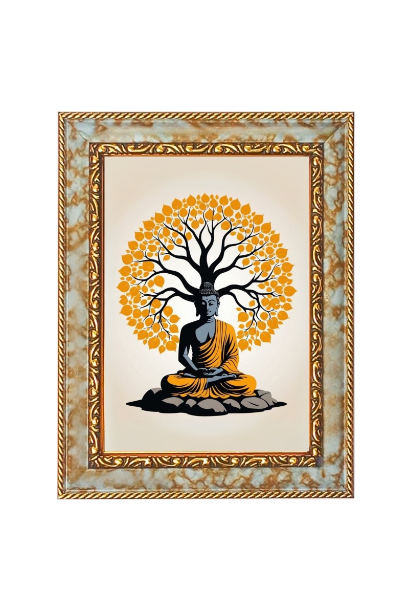Lord  Buddha Digital Print Photo 6.7x8.7 inches  (I24) - Vibrant Religious Wall Art for Home or Office Decor.