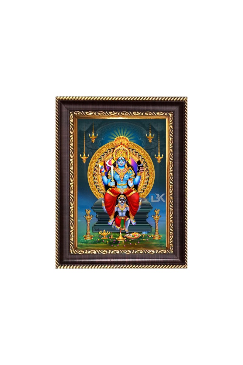 Lord Shani Digital Print Photo 6.7x8.7 inches  (I24) - Vibrant Religious Wall Art for Home or Office Decor.
