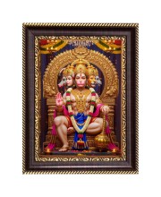 Lord Hanuman Ji Digital Print Photo 6.7x8.7 inches  (I24) - Vibrant Religious Wall Art for Home or Office Decor.