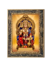 Lord Hanuman Ji Digital Print Photo 6.7x8.7 inches  (I24) - Vibrant Religious Wall Art for Home or Office Decor.