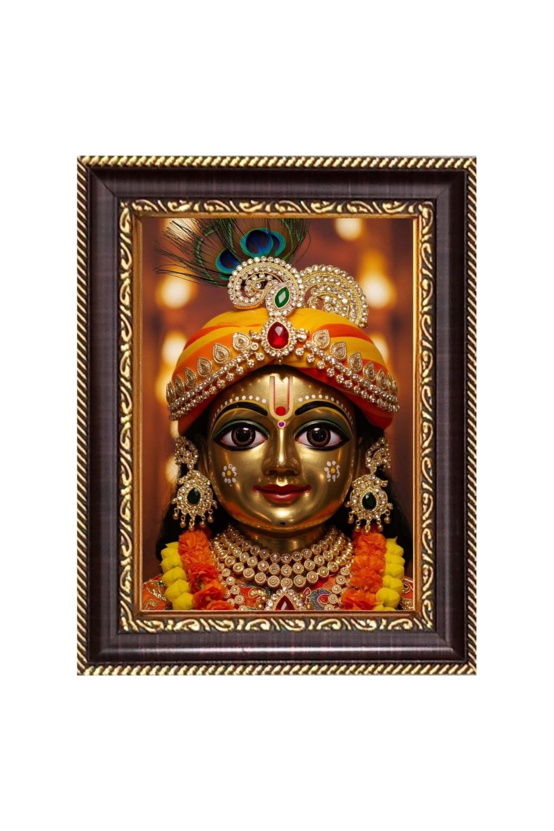 Divine Krishna Digital Print Photo 6.7x8.7 inches  (I24) - Vibrant Religious Wall Art for Home or Office Decor.