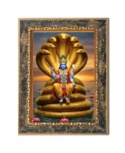Lord vishnu Digital Print Photo 6.7x8.7 inches  (I24) - Vibrant Religious Wall Art for Home or Office Decor.
