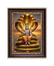 Lord vishnu Digital Print Photo 6.7x8.7 inches  (I24) - Vibrant Religious Wall Art for Home or Office Decor.
