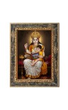Maa Saraswati  Digital Print Photo 6.7x8.7 inches  (I24) - Vibrant Religious Wall Art for Home or Office Decor.