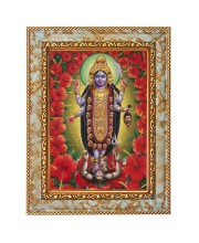 Jai Maa Kali Digital Print Photo 6.7x8.7 inches  (I24) - Vibrant Religious Wall Art for Home or Office Decor.