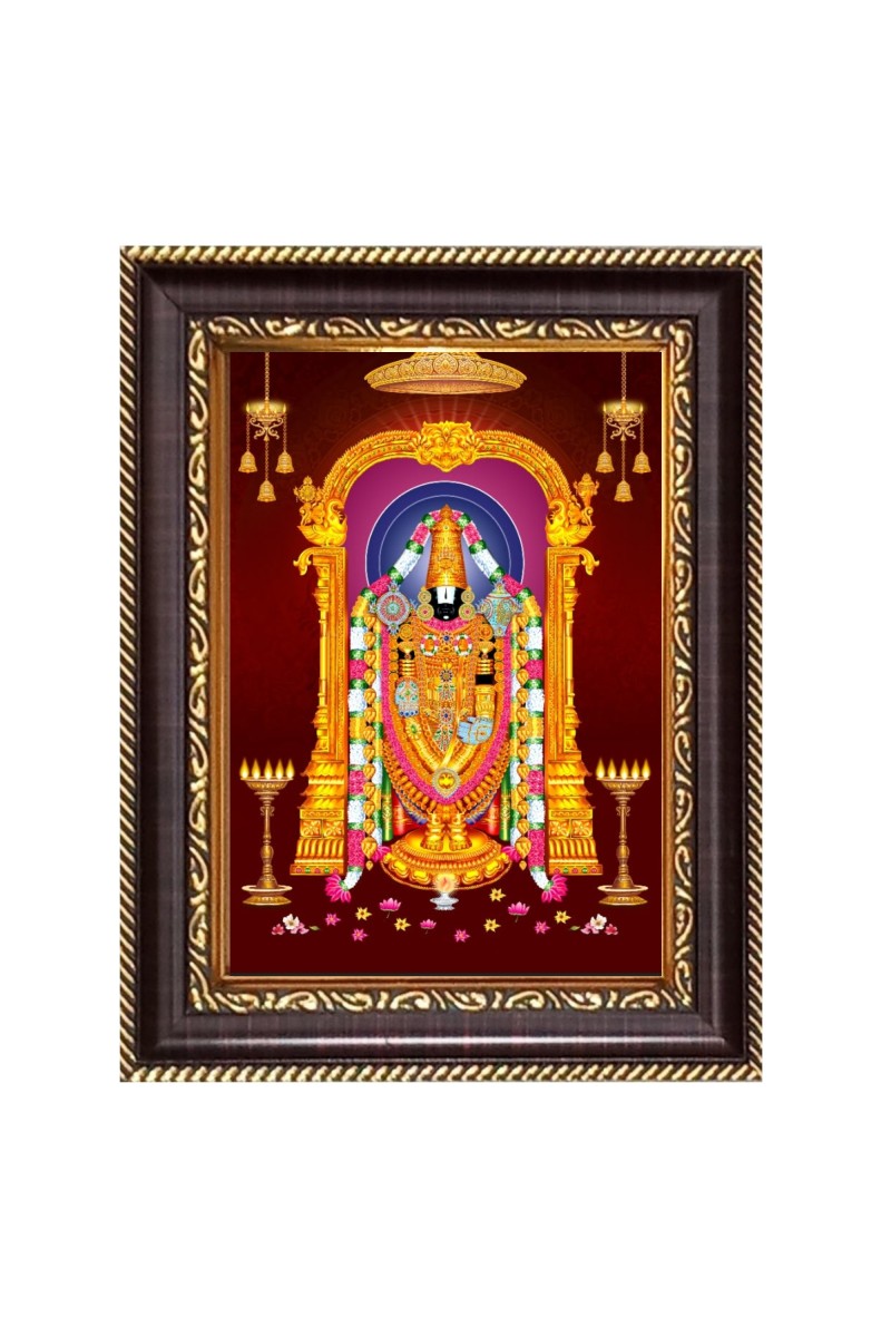 Tirupati Balaji Digital Print Photo 6.7x8.7 inches  (I24) - Vibrant Religious Wall Art for Home or Office Decor.