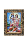  Lord Rama, Sita, and Hanuman Digital Print Photo 6.7x8.7 inches  (I24) - Vibrant Religious Wall Art for Home or Office Decor.