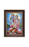  Lord Rama, Sita, and Hanuman Digital Print Photo 6.7x8.7 inches  (I24) - Vibrant Religious Wall Art for Home or Office Decor.