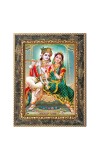 Shri Radha Krishna Digital Print Photo 6.7x8.7 inches  (I24) - Vibrant Religious Wall Art for Home or Office Decor.