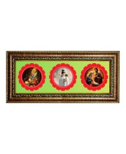 Lord tirupati, buddha, jesus Photo Frame - 8x14 Inch Brown Wooden Frame | Hindu Gods Wall Decor for Home & Office
