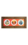 shri dhattatreaya, lokenath baba,krishna Photo Frame - 8x14 Inch Brown Wooden Frame | Hindu Gods Wall Decor for Home & Office shri dhattatreaya, lokenath baba,krishna Photo Frame - 8x14 Inch Brown Wooden Frame | Hindu Gods Wall Decor for Home & Office