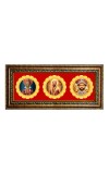katha kali, chatrapati shivaji, khattu shayam Photo Frame - 8x14 Inch Brown Wooden Frame | Hindu Gods Wall Decor for Home & Office
