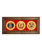 katha kali, chatrapati shivaji, khattu shayam Photo Frame - 8x14 Inch Brown Wooden Frame | Hindu Gods Wall Decor for Home & Office