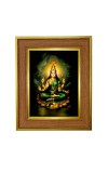 Bala Tripura Sundari Photo Frame  10x14 Inches-Brown Wooden Frame for Home , Office & Temple Decoration and Gifting